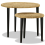 VidaXL vidaXL Round Coffee Table Set Side Table Sofa Couch Table 2 Piece Natural Jute 5