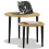 VidaXL vidaXL Round Coffee Table Set Side Table Sofa Couch Table 2 Piece Natural Jute 6