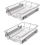 VidaXL 2 pcs Pull-Out Wire Baskets Kitchen Base Larder Units Storage Organiser 400 mm 2