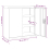 VidaXL vidaXL Office Cabinet with 2 Doors Grey 90cm Steel 2 Shelves Storage Locker 4