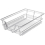 VidaXL 2 pcs Pull-Out Wire Baskets Kitchen Base Larder Units Storage Organiser 400 mm 3