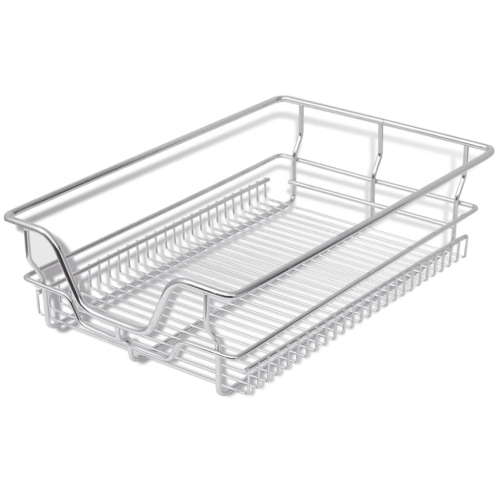 VidaXL 2 pcs Pull-Out Wire Baskets Kitchen Base Larder Units Storage Organiser 400 mm 2