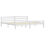VidaXL vidaXL Solid Wood Pine Bed Frame White 200x200 cm Wooden Bedstead Bed Base 5