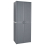 VidaXL vidaXL Gartenschrank Grau 65x45x172 cm PP Rattan 1