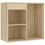 VidaXL vidaXL LED Dressing Table with Cabinet Sonoma Oak Engineered Wood Makeup Table 6