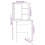 VidaXL vidaXL LED Dressing Table with 2 Cabinets Sonoma Oak Engineered Wood Mirrored 6