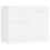 VidaXL vidaXL LED Dressing Table with 2 Cabinets White Engineered Wood Makeup Table 7