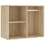 VidaXL vidaXL LED Dressing Table with 2 Cabinets Sonoma Oak Engineered Wood Mirrored 7