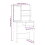 VidaXL vidaXL Dressing Table Set with LED Concrete Grey Engineered Wood Makeup Table 6