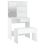 VidaXL vidaXL Dressing Table Set with LED White Engineered Wood Makeup Vanity Desk 6