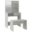 VidaXL vidaXL Dressing Table Set with LED Concrete Grey Engineered Wood Makeup Table 7