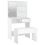 VidaXL vidaXL Dressing Table Set with LED White Engineered Wood Makeup Vanity Desk 7