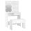 VidaXL vidaXL Dressing Table Set with LED White Engineered Wood Makeup Vanity Desk 3