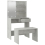 VidaXL vidaXL Dressing Table Set with LED Concrete Grey Engineered Wood Makeup Table 8