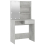 VidaXL vidaXL Dressing Table Set with LED Concrete Grey Engineered Wood Makeup Table 9