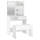 VidaXL vidaXL Dressing Table Set with LED White Engineered Wood Makeup Vanity Desk 5