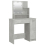 VidaXL vidaXL Dressing Table Set with LED Mirror – Concrete Grey Engineered Wood, Includes Stool 3114118 8