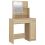 VidaXL vidaXL Dressing Table Set with LED Sonoma Oak Engineered Wood Makeup Table 8