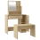 VidaXL vidaXL Dressing Table Set with LED Sonoma Oak Engineered Wood Makeup Table 7