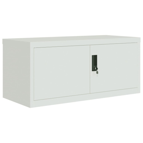 VidaXL vidaXL Aktenschrank Hellgrau 90x40x240 cm Stahl 2