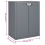 VidaXL vidaXL Gartenschrank Grau 65x45x88 cm PP Rattan-Optik 10