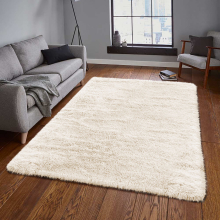 (200 cm x 290 cm (6ft 7" x 9ft 6")-_Extra Large Area Rugs, Cream) Non Slip Shaggy Large Rugs Living Room Bedroom Carpets Area Rug