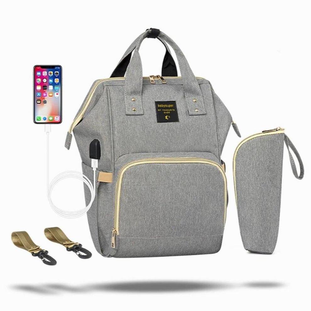 Maternity Diaper Bag Waterproof Mommy Usb Baby Nappy Nursing Backpack Multifunction Stroller Bag For Mom Travel Bag Multicoloured