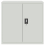VidaXL vidaXL Office Cabinet with 2 Doors Grey 90cm Steel 2 Shelves Storage Locker 3