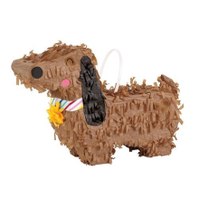Dachshund Dog Mini Pinata Decoration - 14cm, Cardboard & Paper, Table Centrepiece, Hanging Decoration or Balloon Weight | 75897