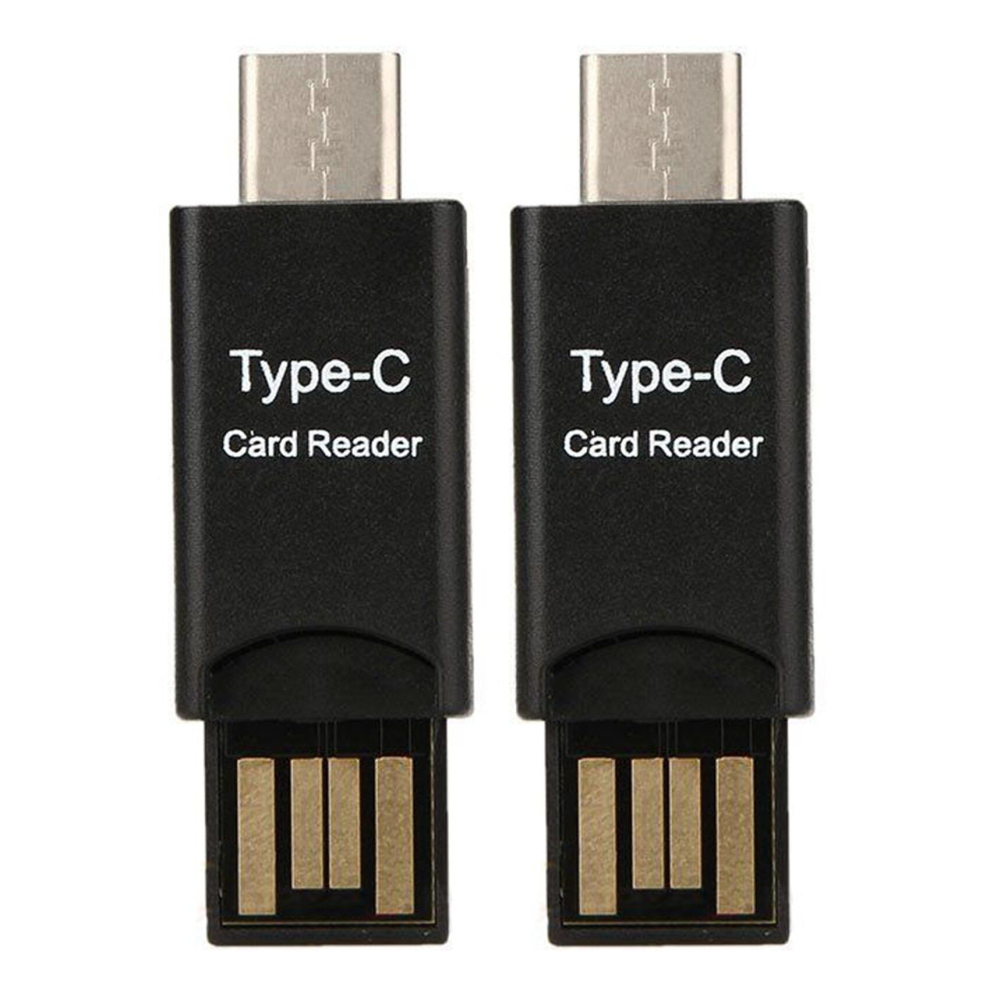 2X USB 3.1 Type C USB-C to Micro-SD TF Card Reader Adapter for PC Cellphone