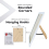 (black) A4 Photo Frame MDF Freestanding and Wall Hanging 6
