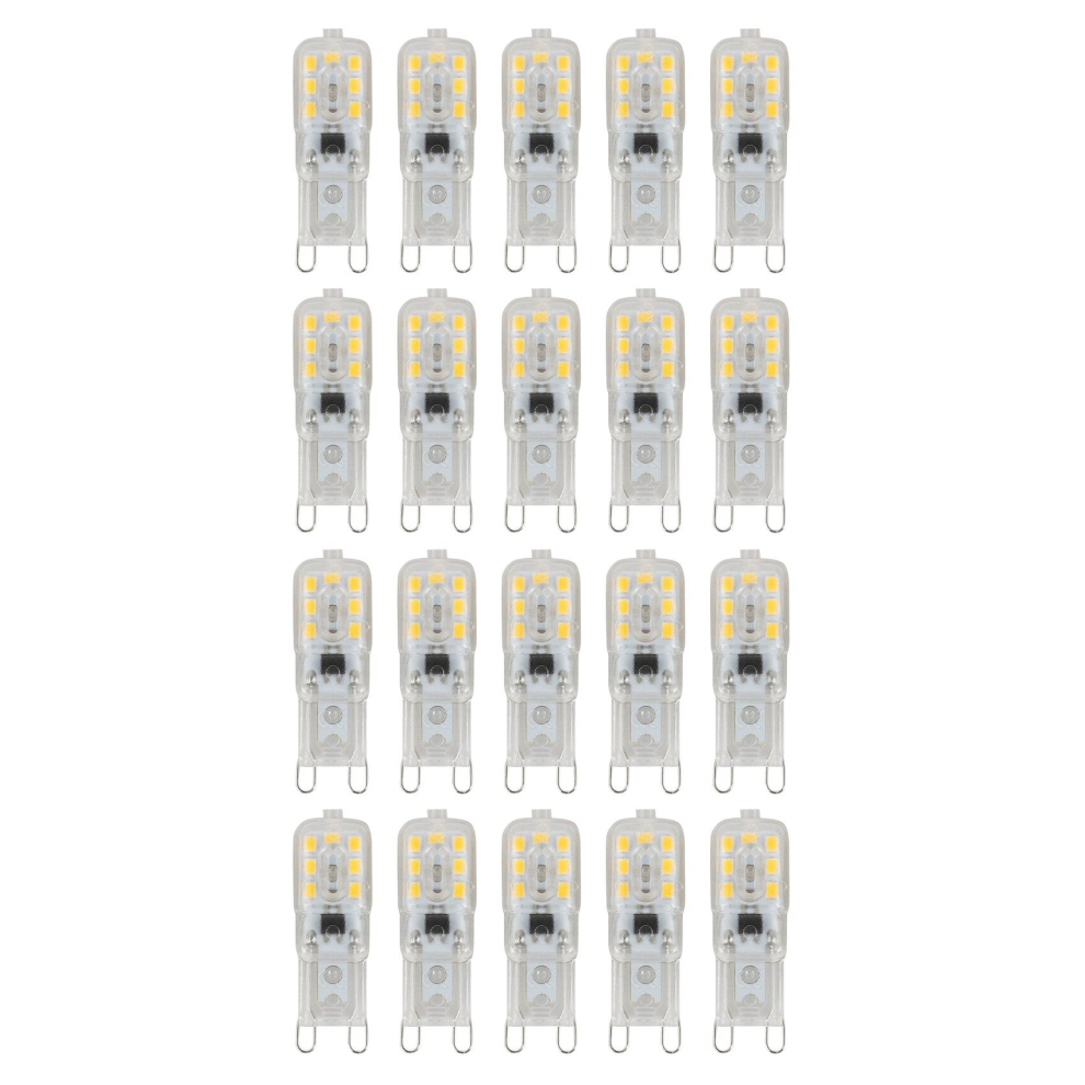 20 x G9 5W LED Dimmable Capsule Bulb Replace Light Lamps AC220-240V, Warm White