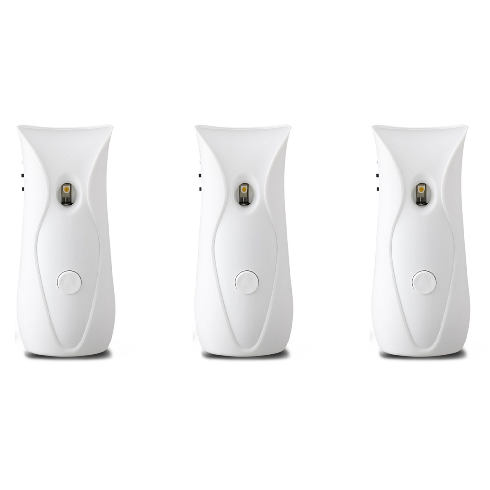 3X Automatic Air Freshener Dispenser Bathroom Timed Air Freshener Spray Wall Mounted, Automatic Scent Dispenser for Home