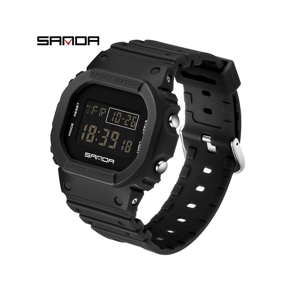 (Black) SANDA G style Digital Watch Men Luxury Brand Military Watch Fashion Men