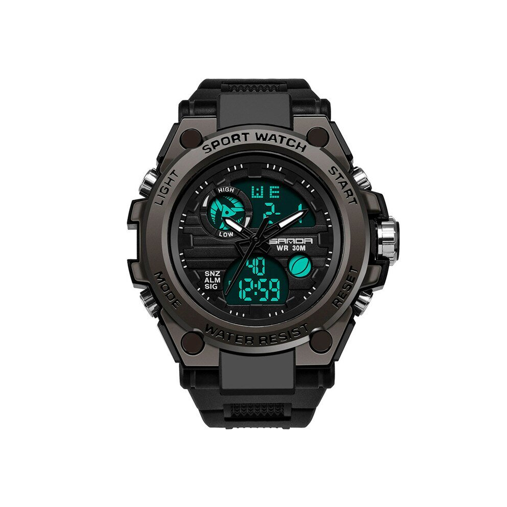 (BK) G Shock Watches mens  Military Sport Gshock Style Dual Display Male Watch