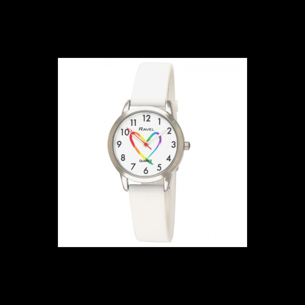 Ravel Children's Sports Pride Matters Silicone Watch R1812.4s White