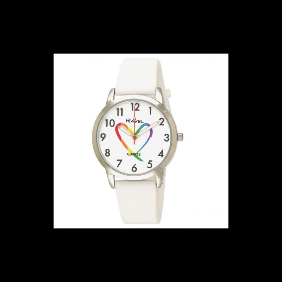 Ravel Children's Sports Pride Matters Silicone Watch R1812.4m White