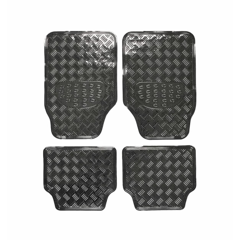 4 Pieces Universal Aluminum Rubber Car Mat 5021231874722