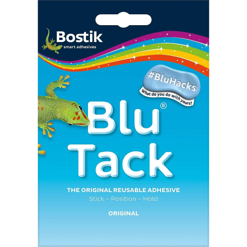 Bostik 801103 Blu Tack Handypack The Original Re Useable Adhesive