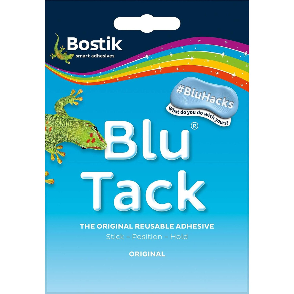 Bostik 801103 Blu Tack Handypack The Original Re Useable Adhesive