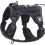 Tactical No-Pull Dog Harness - Large, Adjustable, Reflective, Molle, Front & Back Leash Points, Padded Comfort, Black, Size L 1