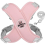 No Pull Dog Harness and Leash Set for Medium Sized Dog, Soft Fabric Tactical Dog Vest Harnesses (Pink, Medium) 1