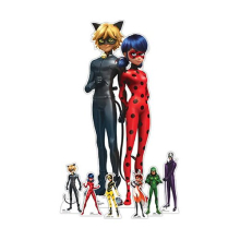 Miraculous Ladybug & Cat Noir: The Movie Cardboard Cutouts Decoration Pack