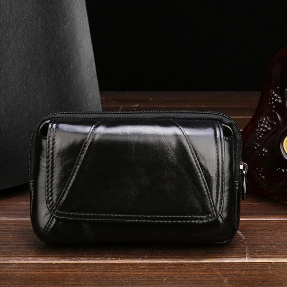Leather Waist Packs Fanny Pack Belt Bag Phone Pouch Bags Travel Waist Pack Male Small Waist Bag Leather Pouch-image-OPC-PCXKZWQ-NEW