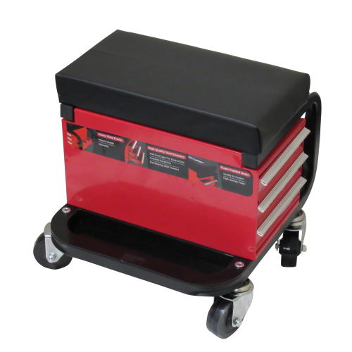 Mechanic Creeper Seat Workshop Trolley With Drawers (Padded Stool) 2