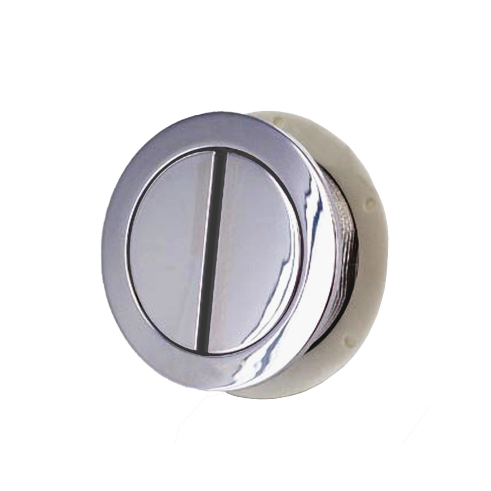 Tipton Round Dual Flush Push Button Plate Chrome