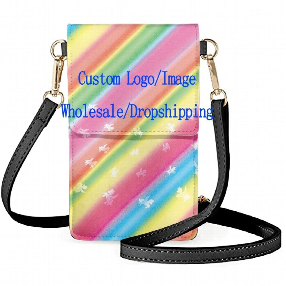 Dream Colorful Butterfly Portable Womens Mobile Phone Case Pu Leather Ladies Makeup Bag Purse Luxur Girl Handbag Multicoloured 885663894223