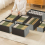 Gray Clothes Storage Box Versatile Wardrobe Organizer Lightweight Container Without Grids 2