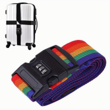 1pc Cross Packing Strap With Password Reinforcement Luggage Strap Travel Accessories