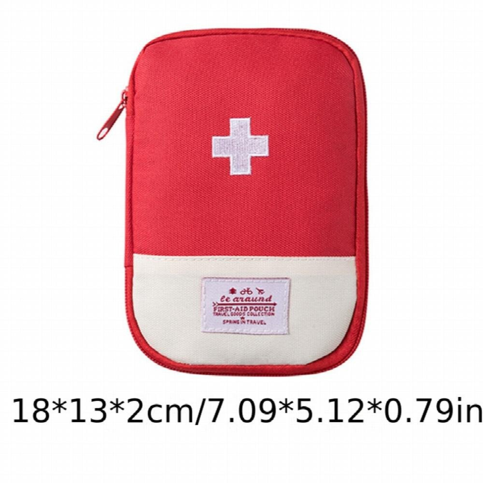 Red Tactical Portable First Aid Kit Travel Medicine Pill Storage Bag Survival Rescue Bag & Emergency Medical Bag